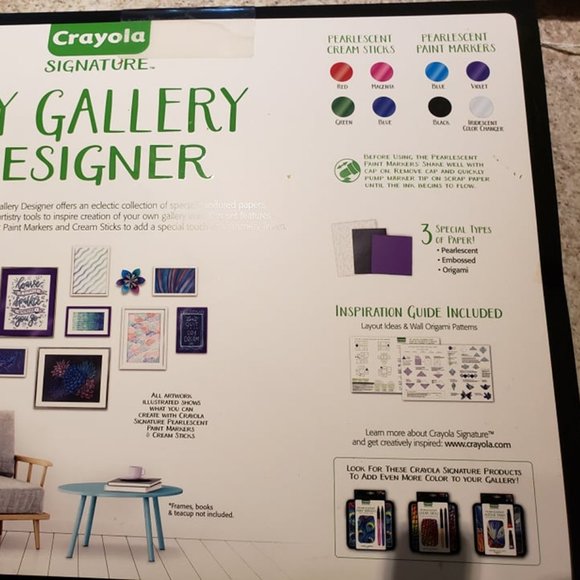 2/20$ NWT CRAYOLA 30PC DIY GALLERY WALL ART SET - Picture 6 of 7